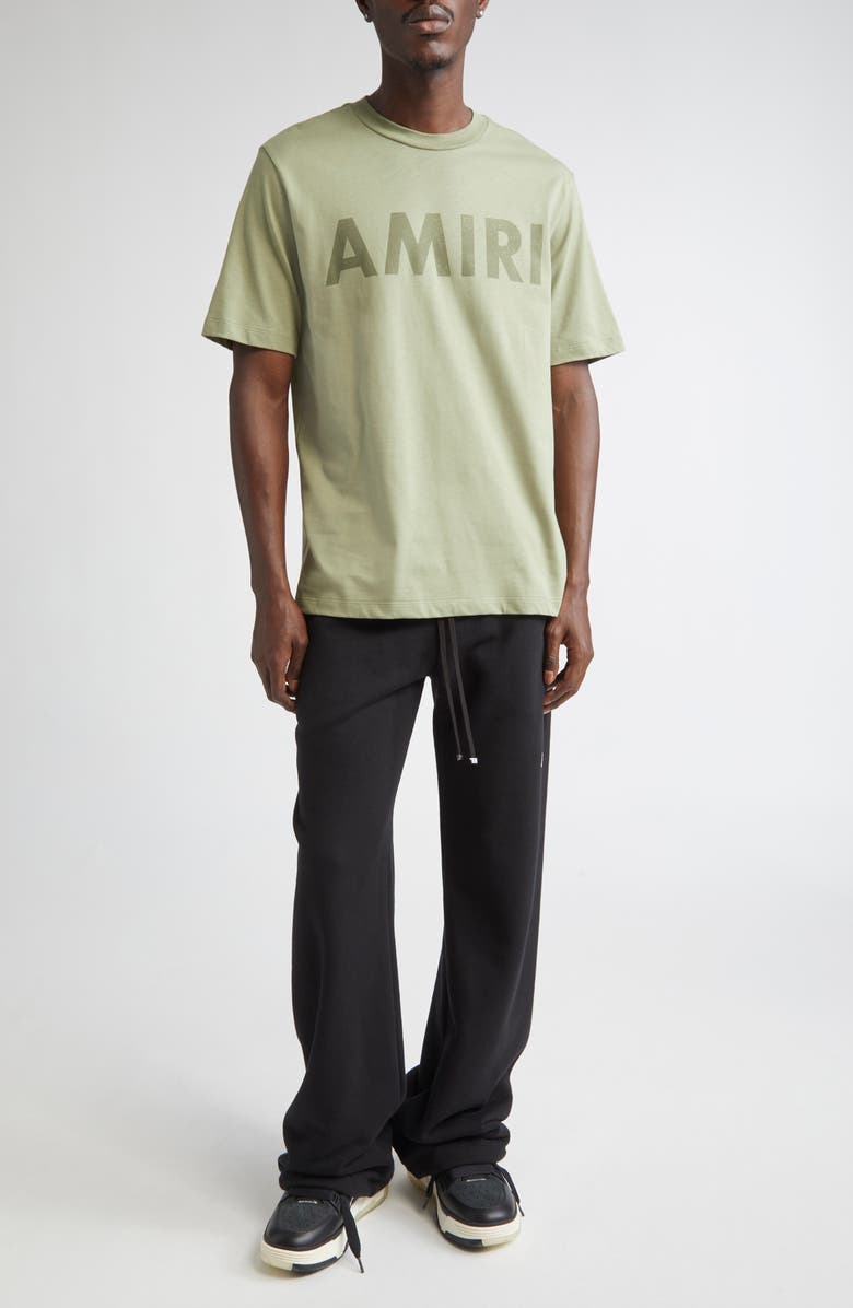 AMIRI Stencil Logo Graphic T-Shirt, Alternate, color, Olive