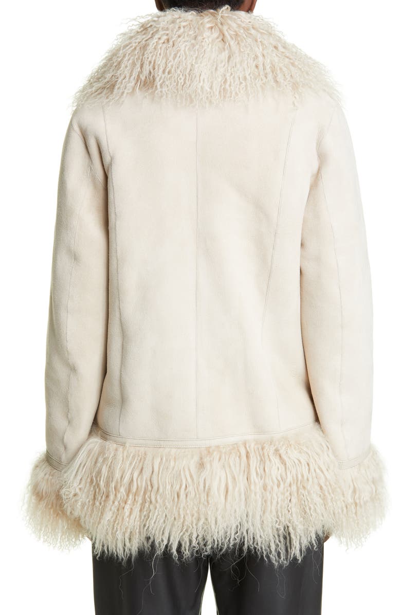 Saks Potts Bon Genuine Shearling Trim Jacket, Alternate, color, 