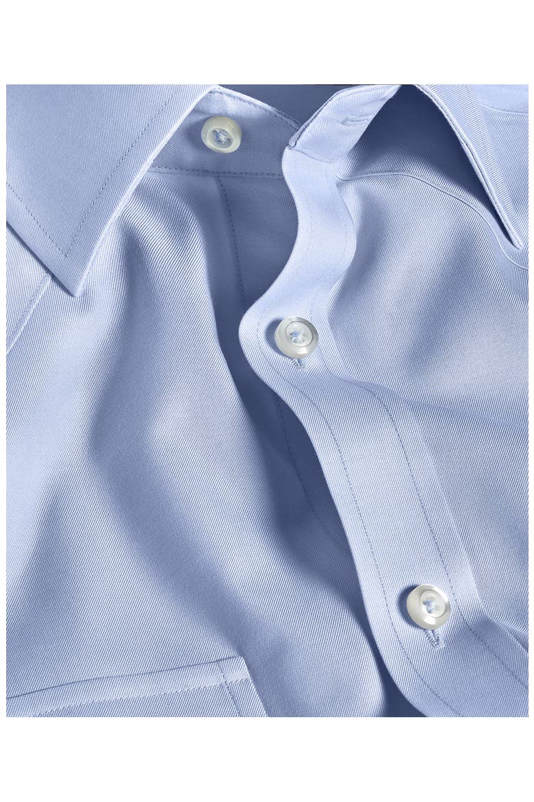 Trim Fit Light Blue Cotton Twill Button-Up Western Shirt, Alternate, color, SKY