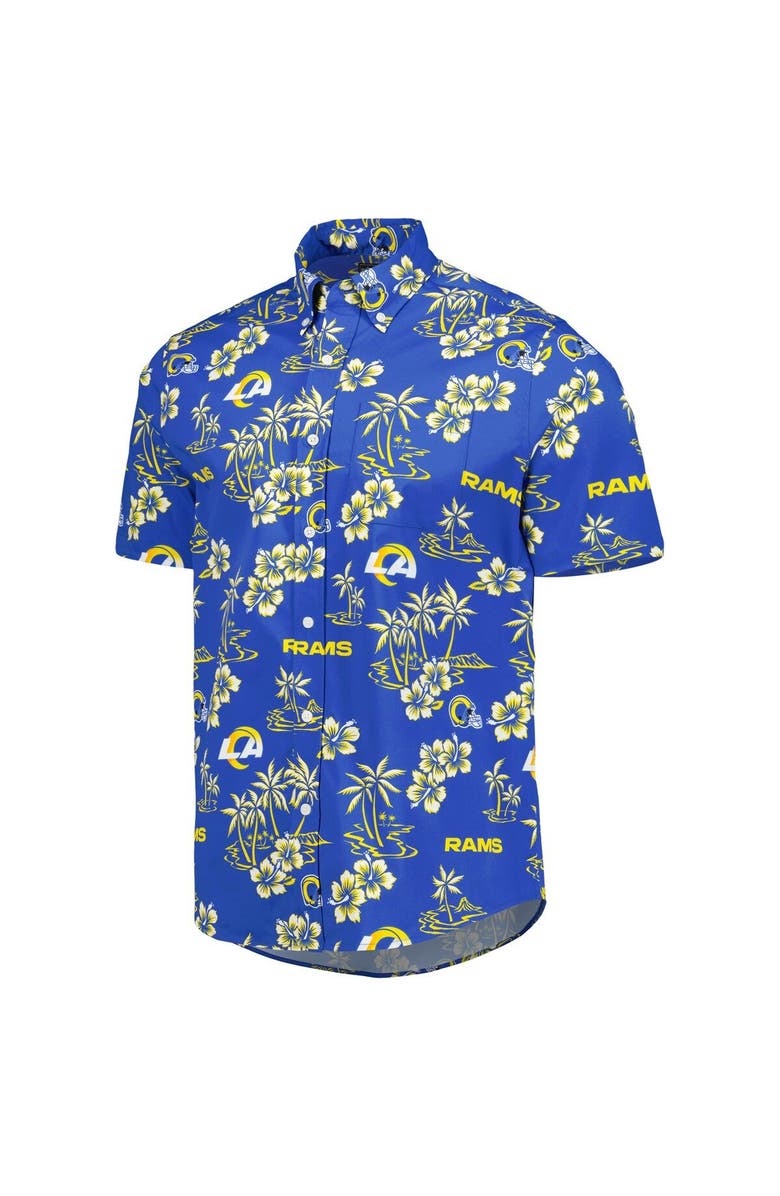 Reyn Spooner Men's Reyn Spooner Royal Los Angeles Rams Kekai Button-Up Shirt, Alternate, color, Royal
