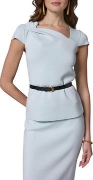 Donna Karan New York Sculpt Belted Top