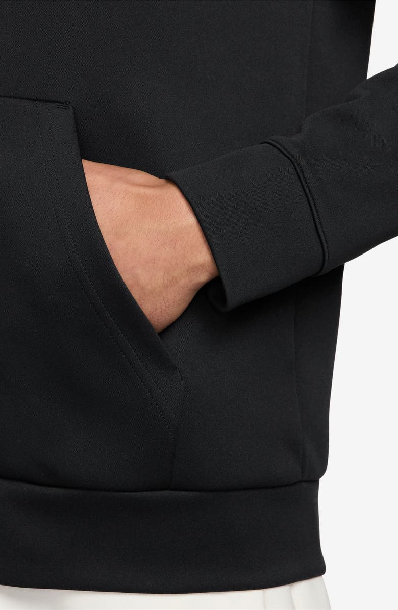 Nike Hyverse Dri-FIT Fleece Zip Hoodie, Alternate, color, Black/ White