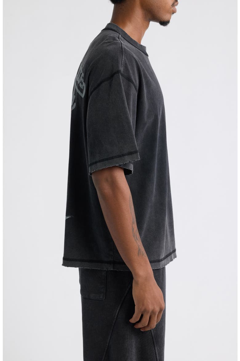 Cowboy Crewneck T-Shirt, Alternate, color, VINTAGE BLACK