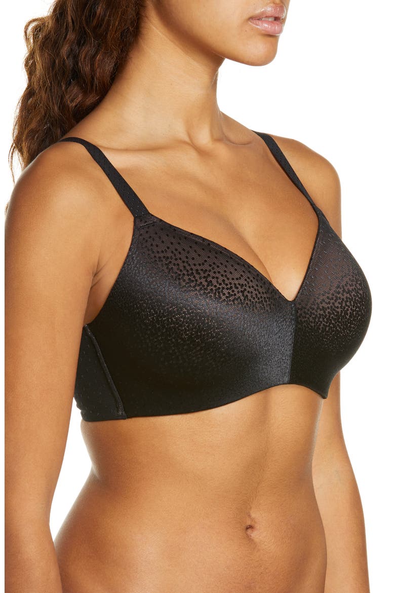 Back Appeal™ Wirefree T-Shirt Bra, Alternate, color, BLACK