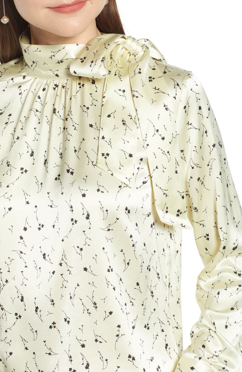 Something Navy Easy Tie Neck Top, Alternate, color,