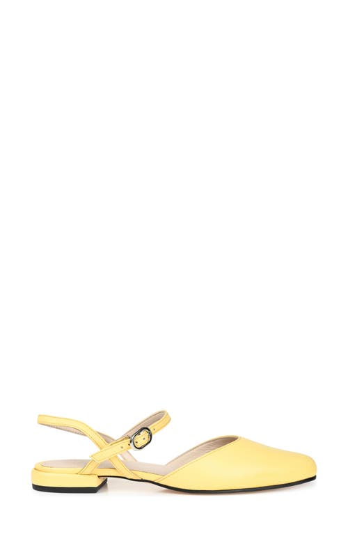 Shop Journee Collection Amannda Ankle Strap Low Pump In Yellow