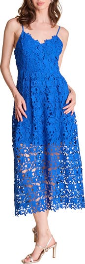 Endless Rose - Lace Midi Dress Pink / L