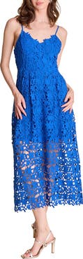 Endless Rose Lace Spaghetti Strap Midi Dress