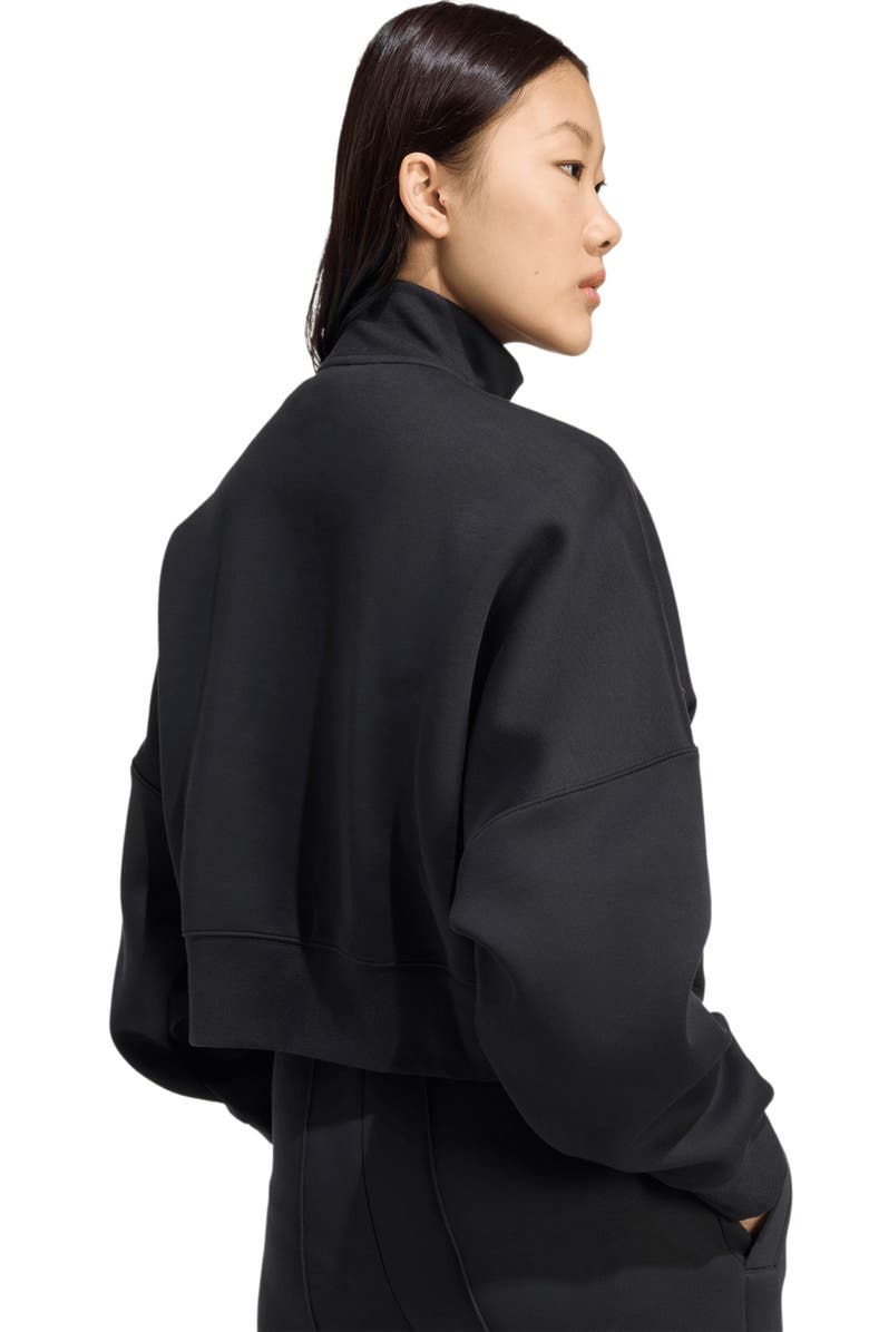 adidas 3-Stripes Zip Front Cotton Blend Jacket, Alternate, color, 