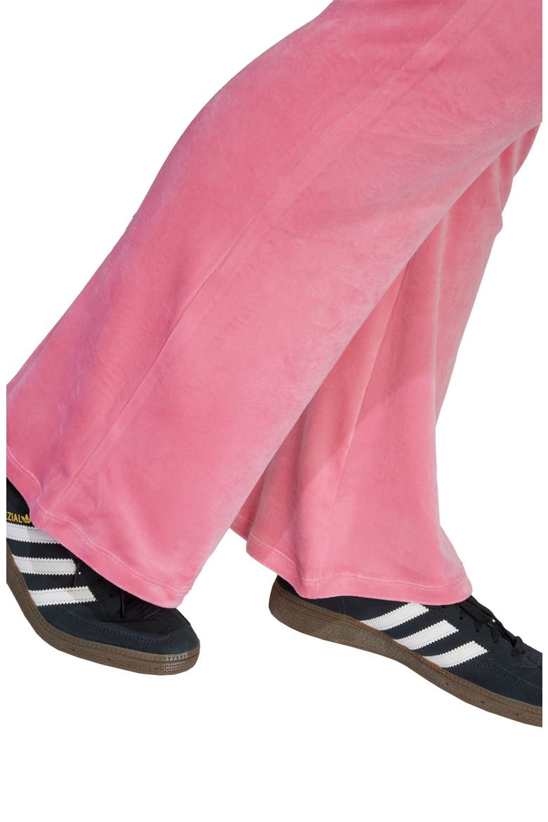 Kids' Velour Flare Leg Pants, Alternate, color, PINK