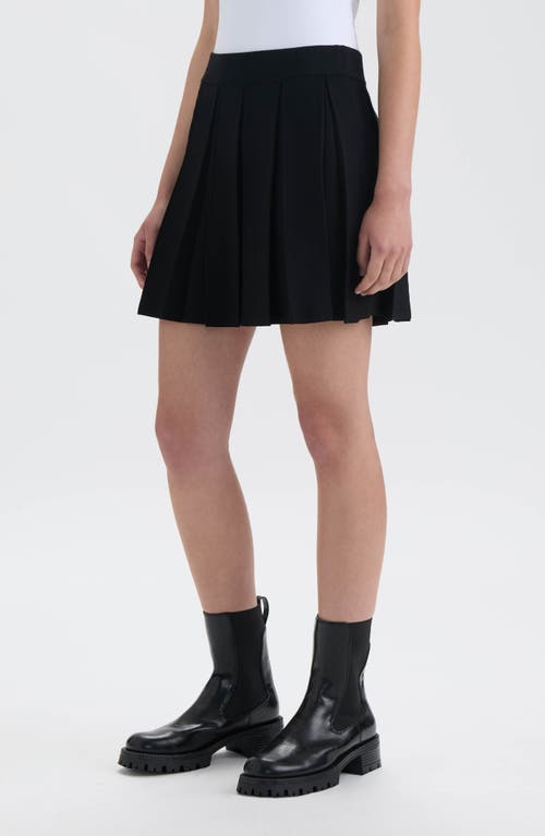 Nvlt Pleated Sweater Skirt In Black