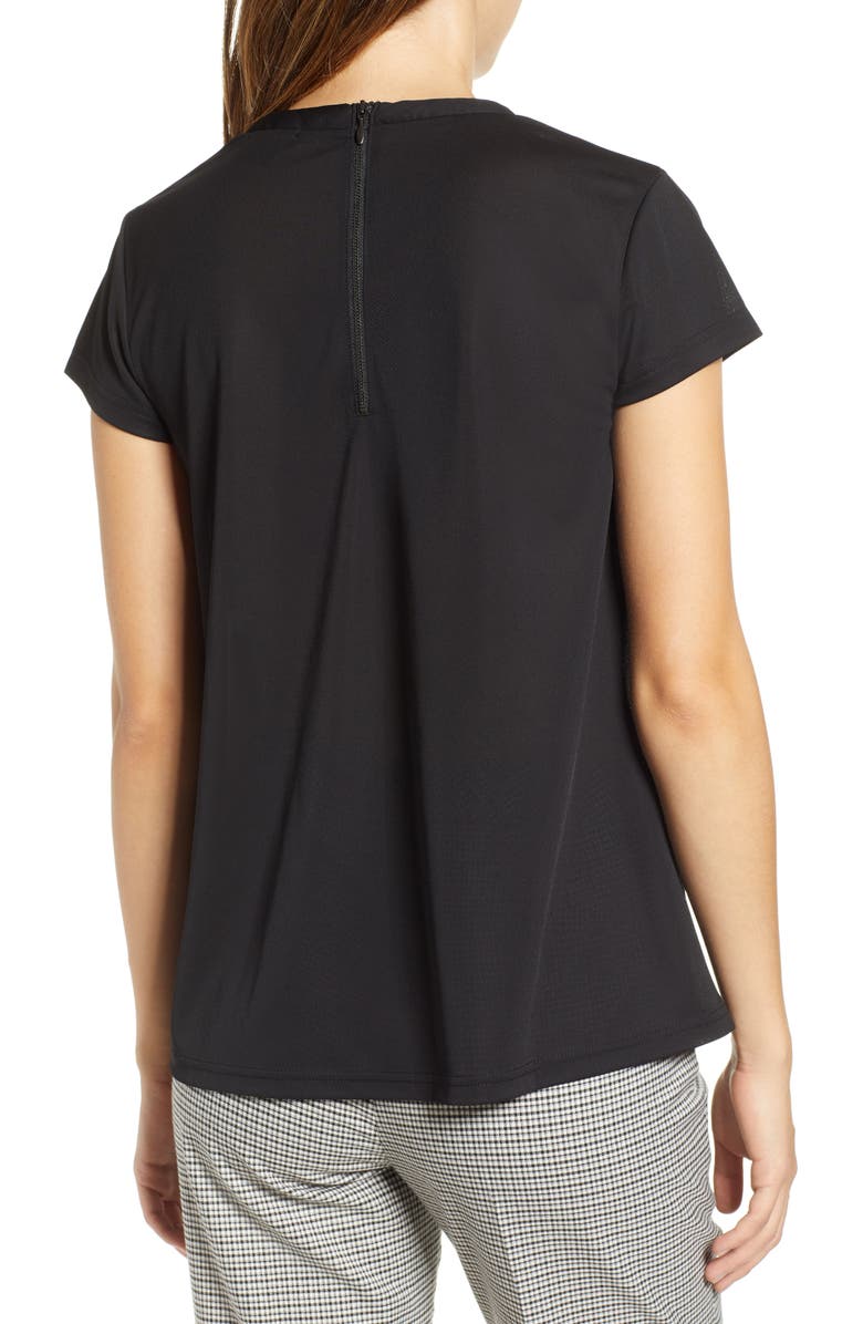 Halogen<sup>®</sup> Pleat Front Crepe Top, Alternate, color, 