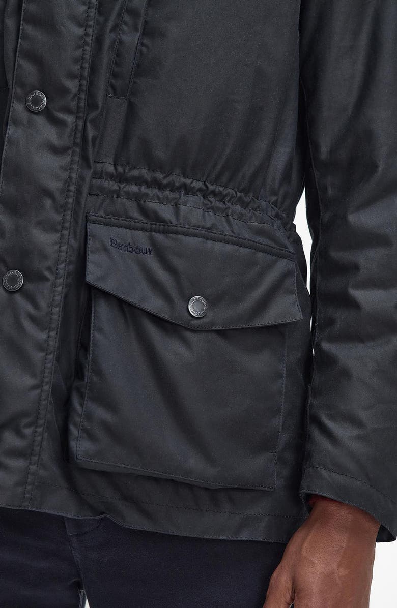 Barbour Falstone Waxed Cotton Jacket, Alternate, color, 