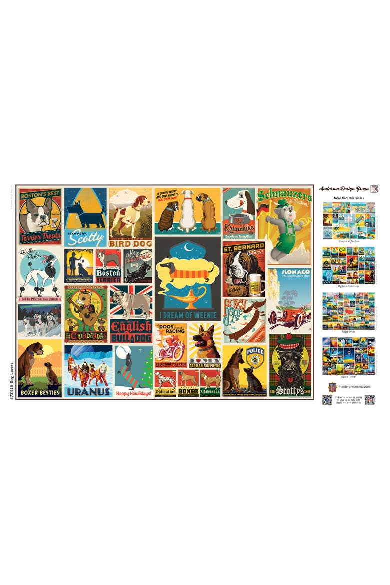 Dog Lovers 1000 Piece Jigsaw Puzzle, Alternate, color, Multicolor