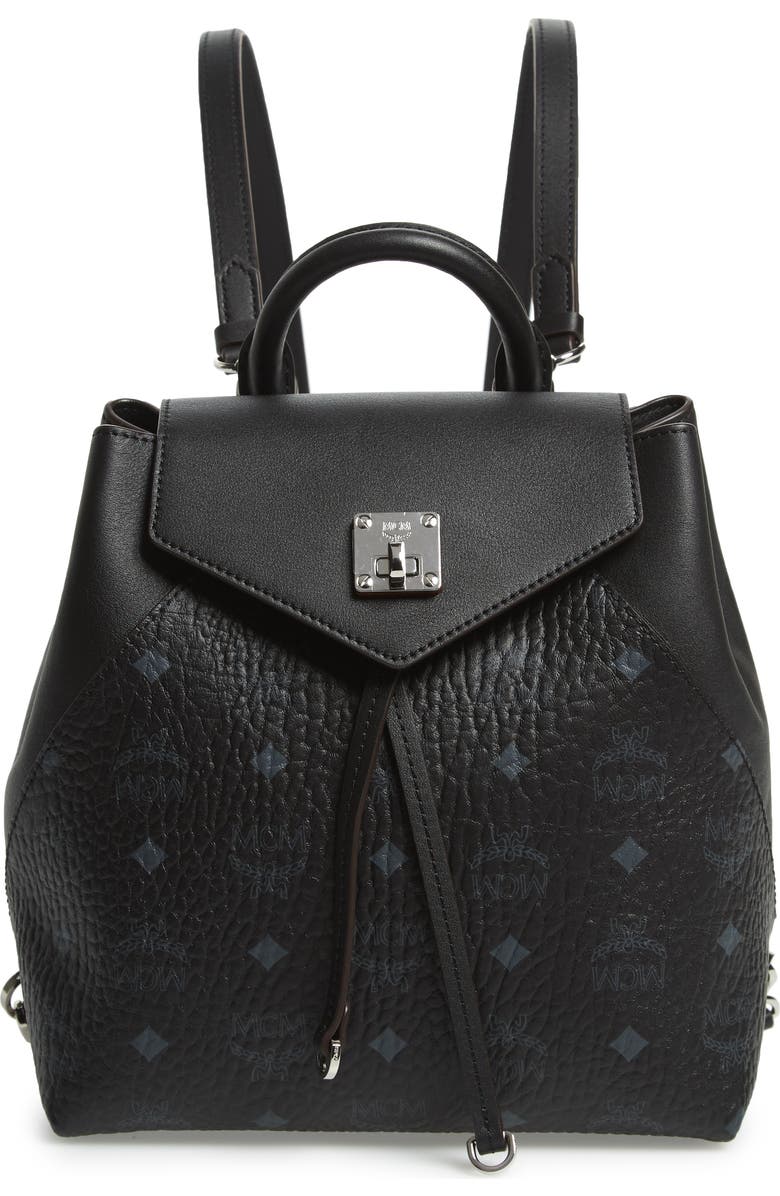 MCM Essential Visetos Original Small Backpack, Main, color,