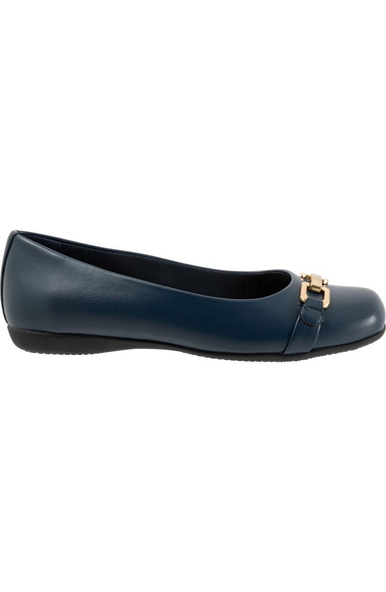 Trotters Sadie Flat, Alternate, color, Navy