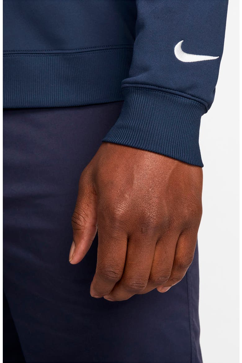 Dri-FIT Tour Half Zip Golf Pullover, Alternate, color, MIDNIGHT NAVY/ WHITE