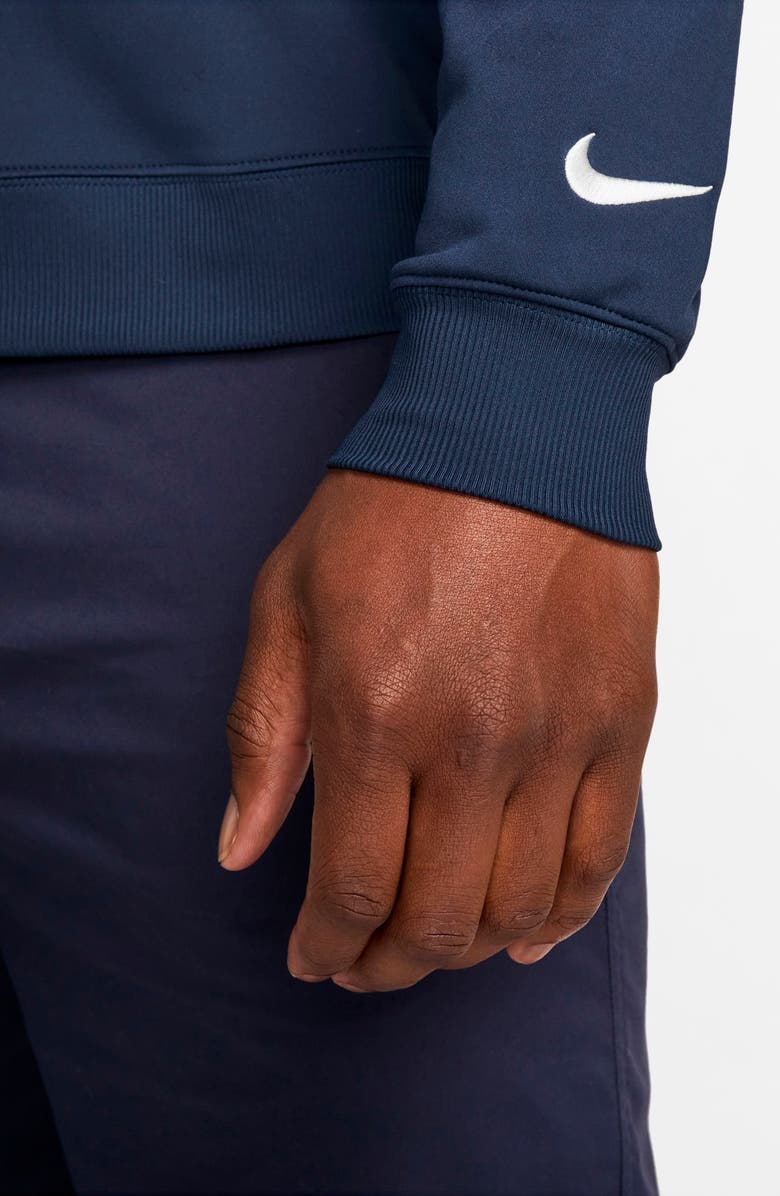 Nike Golf Dri-FIT Tour Half Zip Golf Pullover, Alternate, color, Midnight Navy/ White