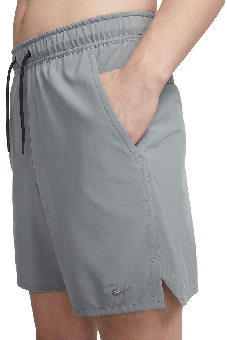 Dri-FIT Unlimited 7-Inch Unlined Athletic Shorts, Alternate, color, 084 SMOKE GREY/BLACK