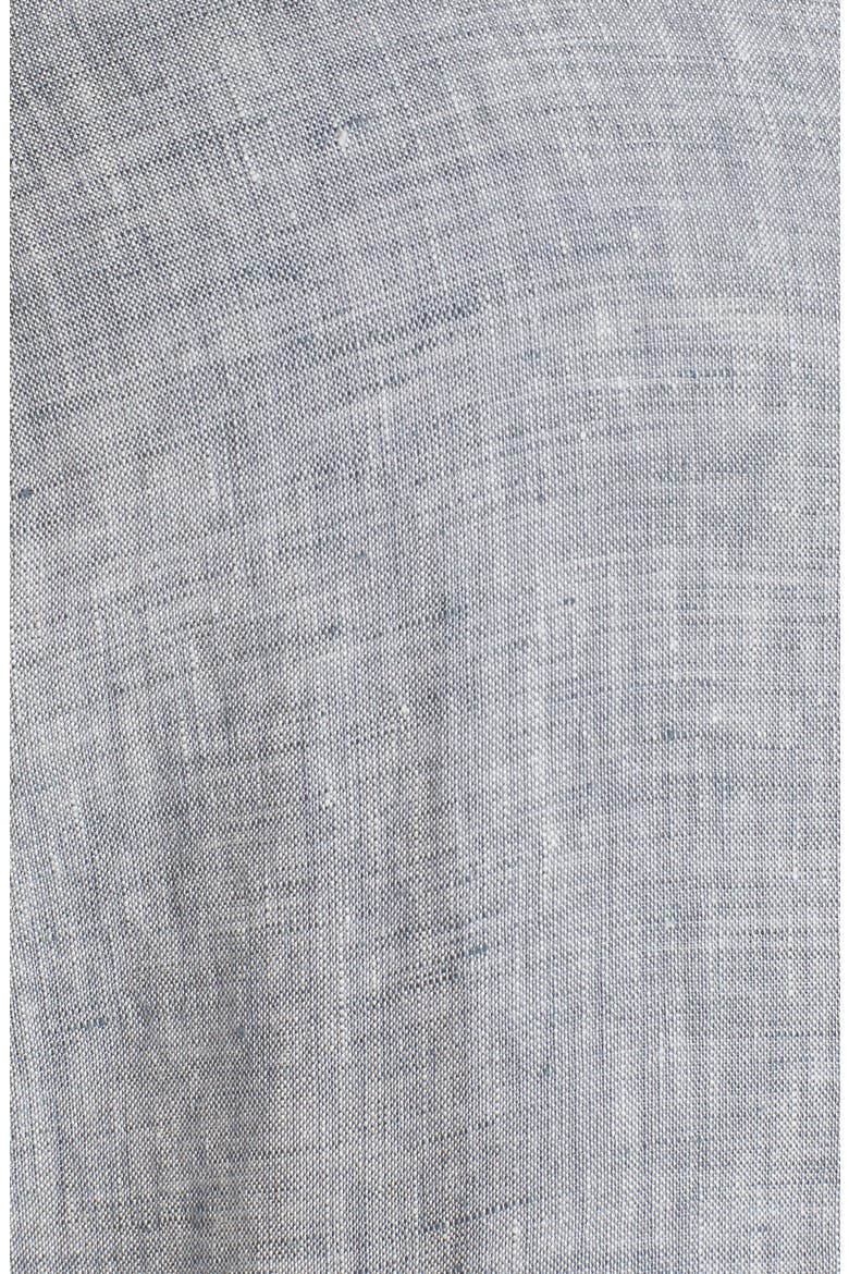 Crop Organic Linen Jacket, Alternate, color, CHAMBRAY