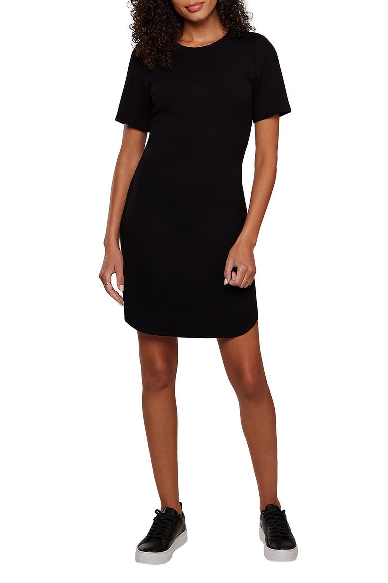 Mel T-Shirt Dress, Main, color, BLACK