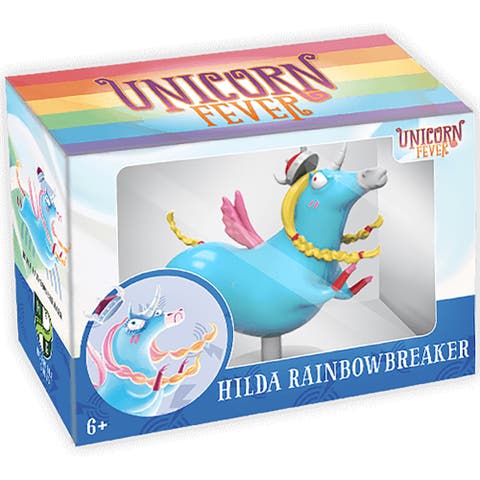 Unicorn Fever Hilda Rainbowbreakers Painted Unicorn Miniature, Ages 6+