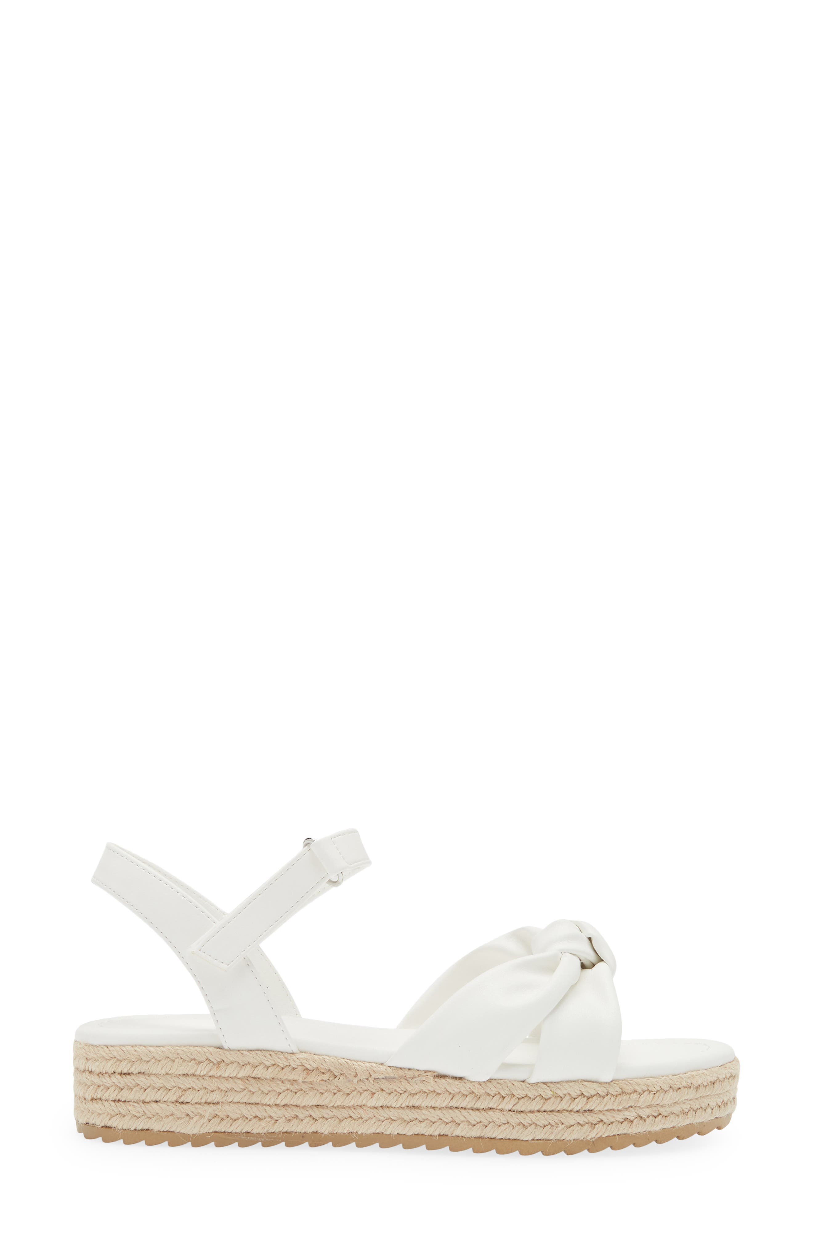 Kids' Bren Espadrille Wedge Sandal, Alternate, color, WHITE