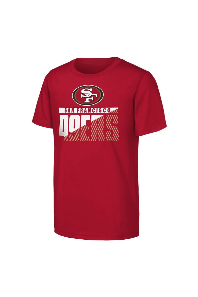 Youth Outerstuff  Scarlet San Francisco 49ers Never Quit 2-Pack T-Shirt Set, Alternate, color, Scarlet