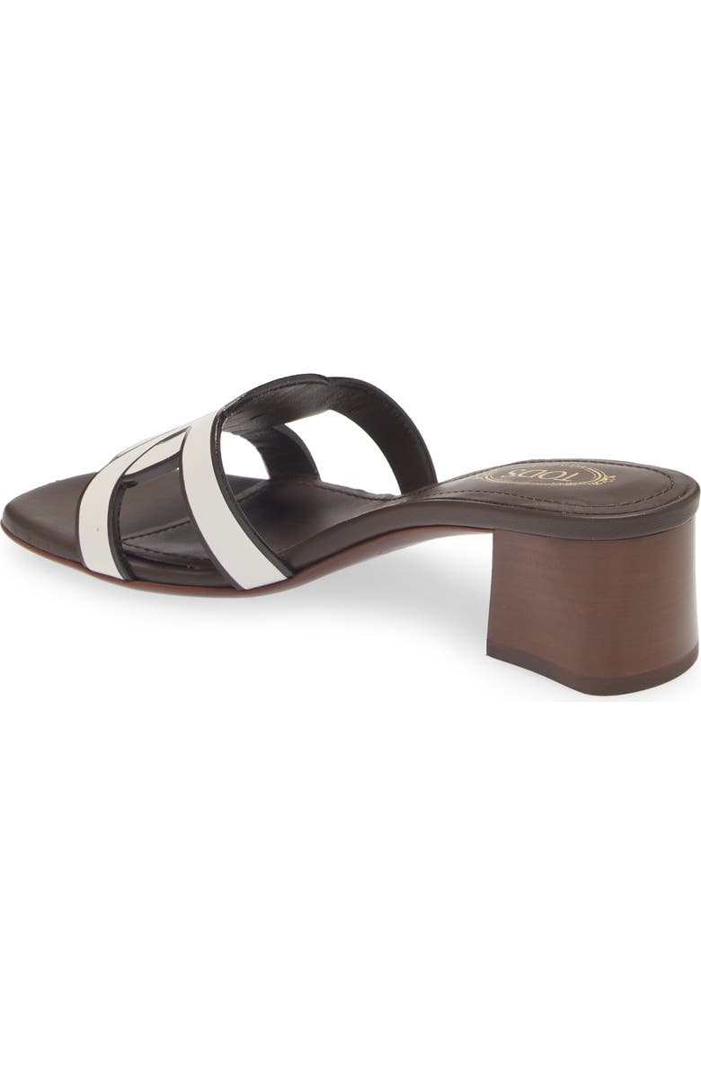 Tod's Kate Chain Detail Block Heel Slide Sandal, Alternate, color,