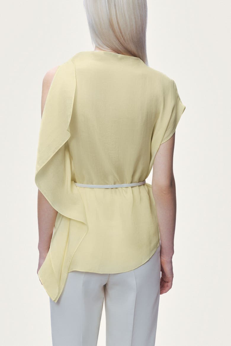 Sleeveless Woven Blouse, Alternate, color, Yellow