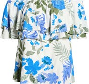 SUGARLIPS Zurie Floral Talisy Off the Shoulder Top