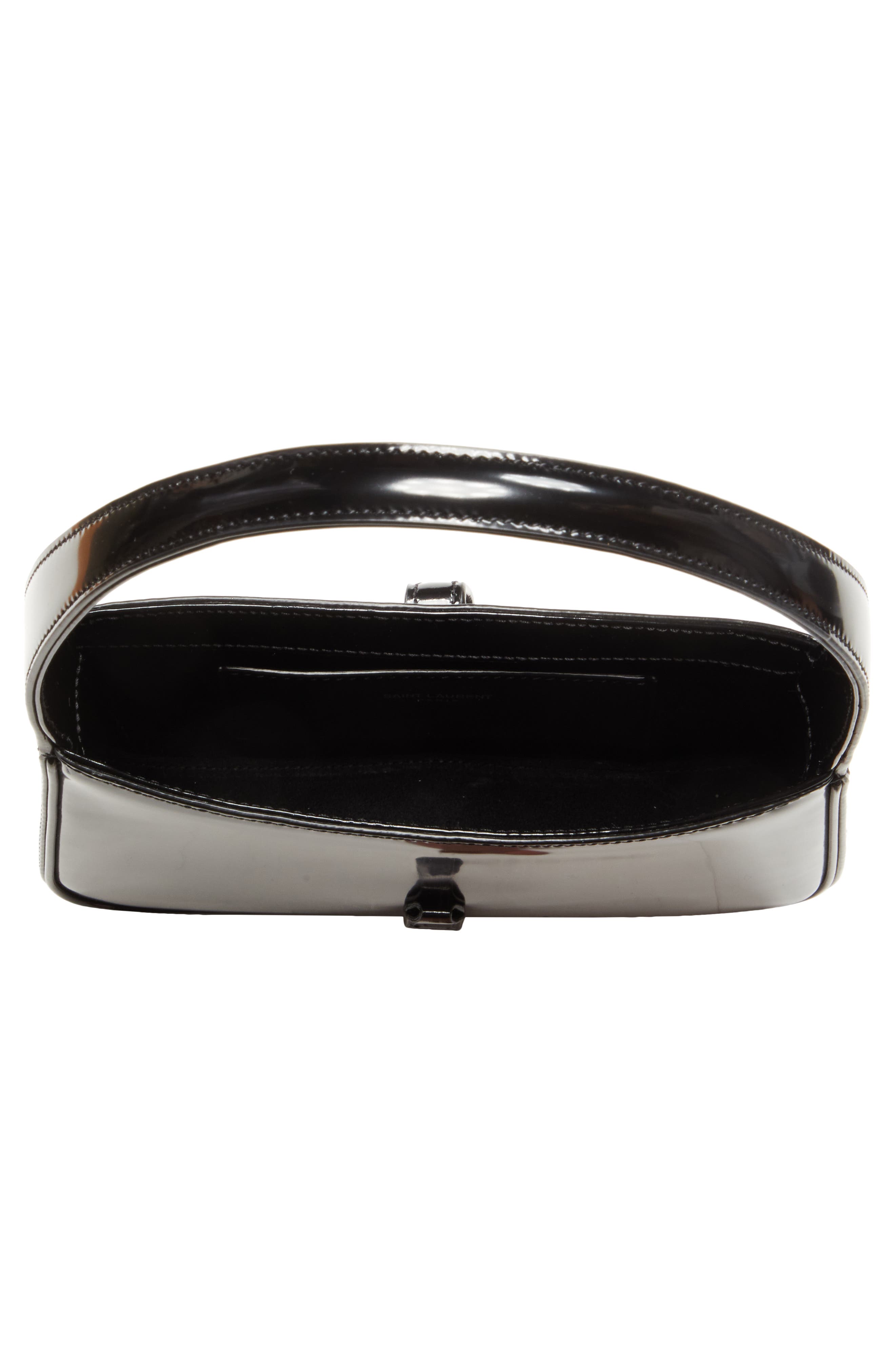Saint Laurent Mini Le 5 à 7 Glossy Leather Shoulder Bag, Alternate, color, 