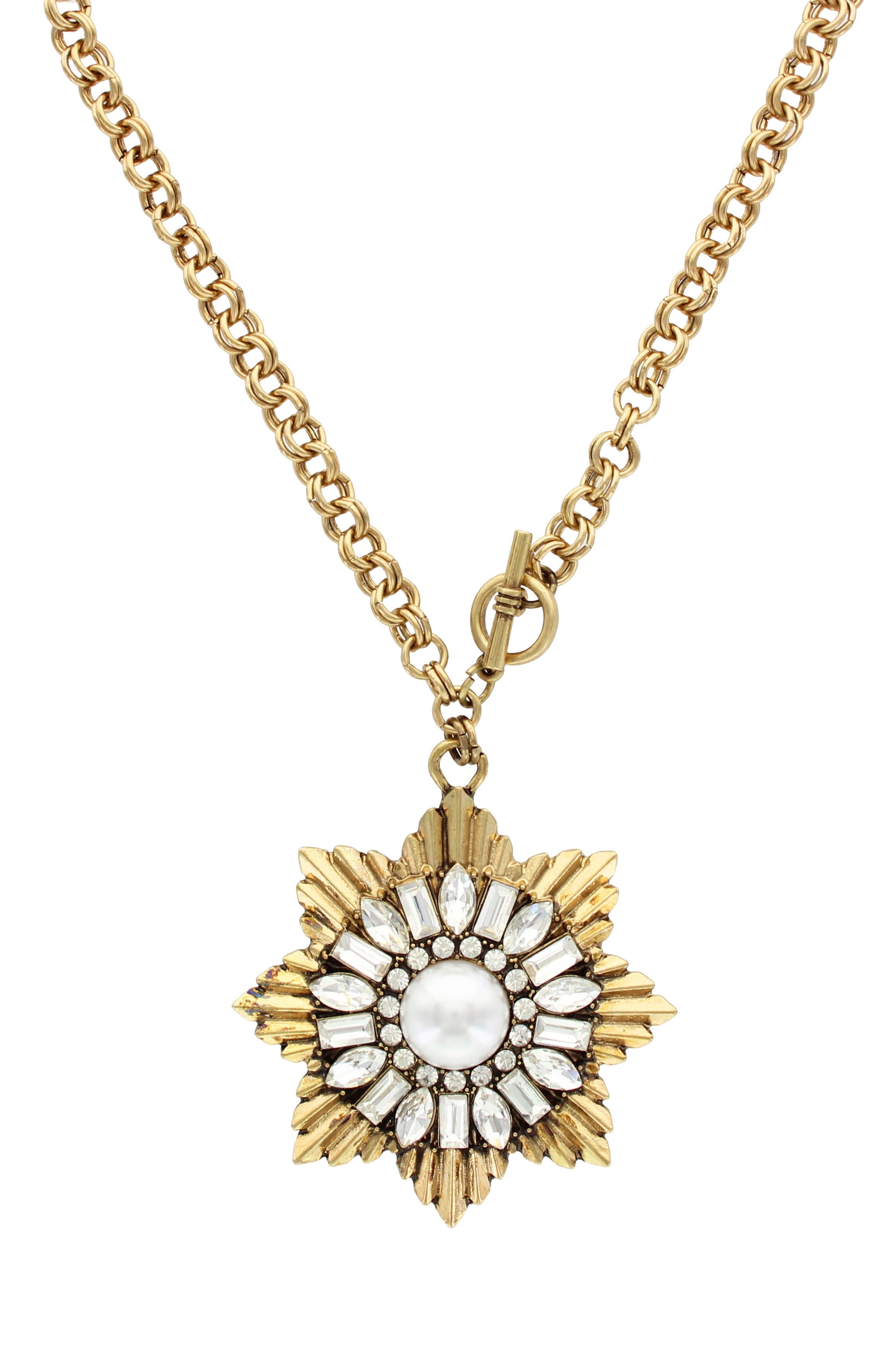OLIVIA WELLES Gala Pendant Necklace