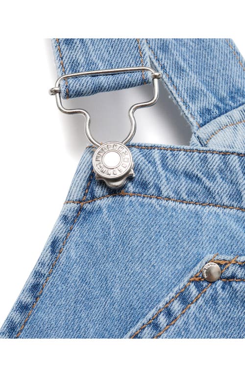 Mango Denim Maternity Overalls In Medium Blue