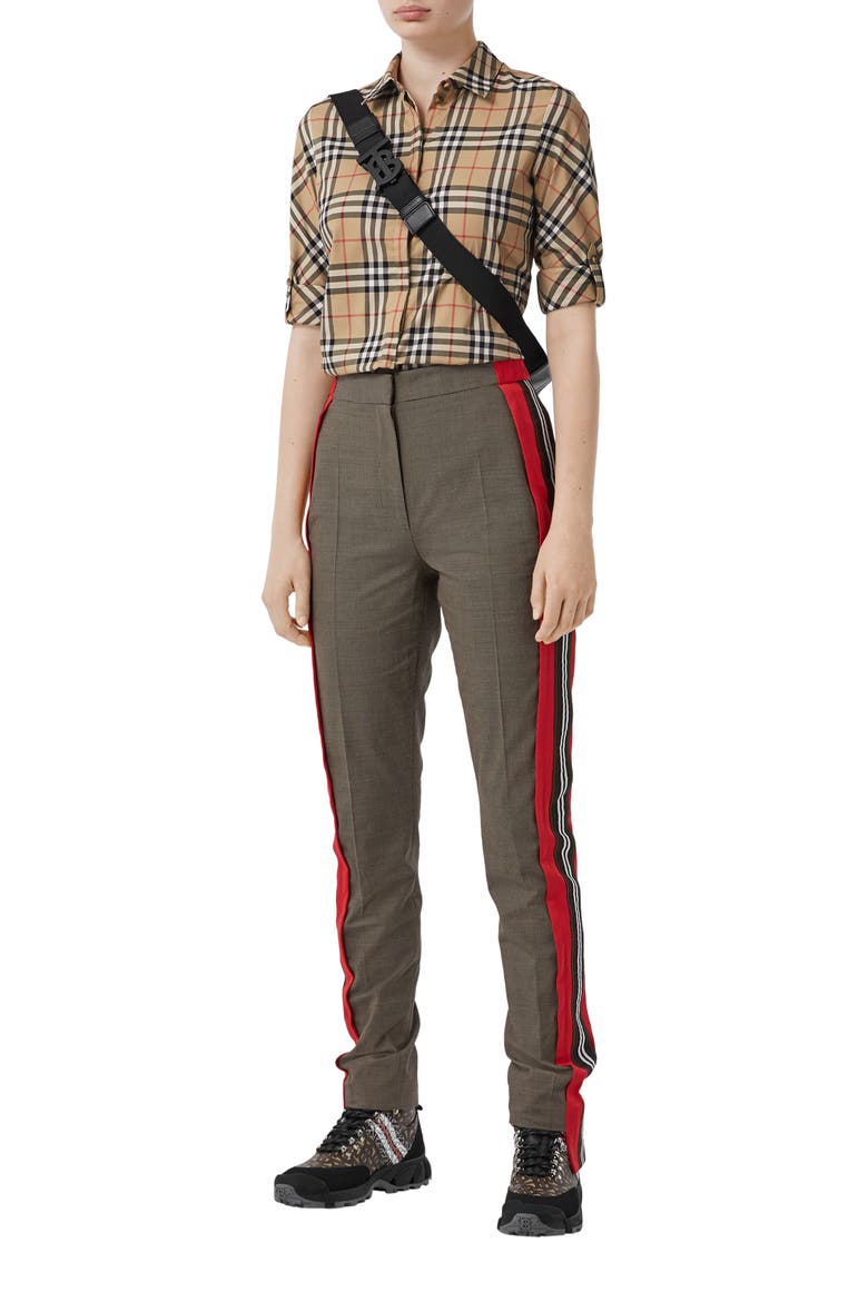 Luka Vintage Check Stretch Cotton Twill Shirt, Alternate, color, ARCHIVE BEIGE IP CHK