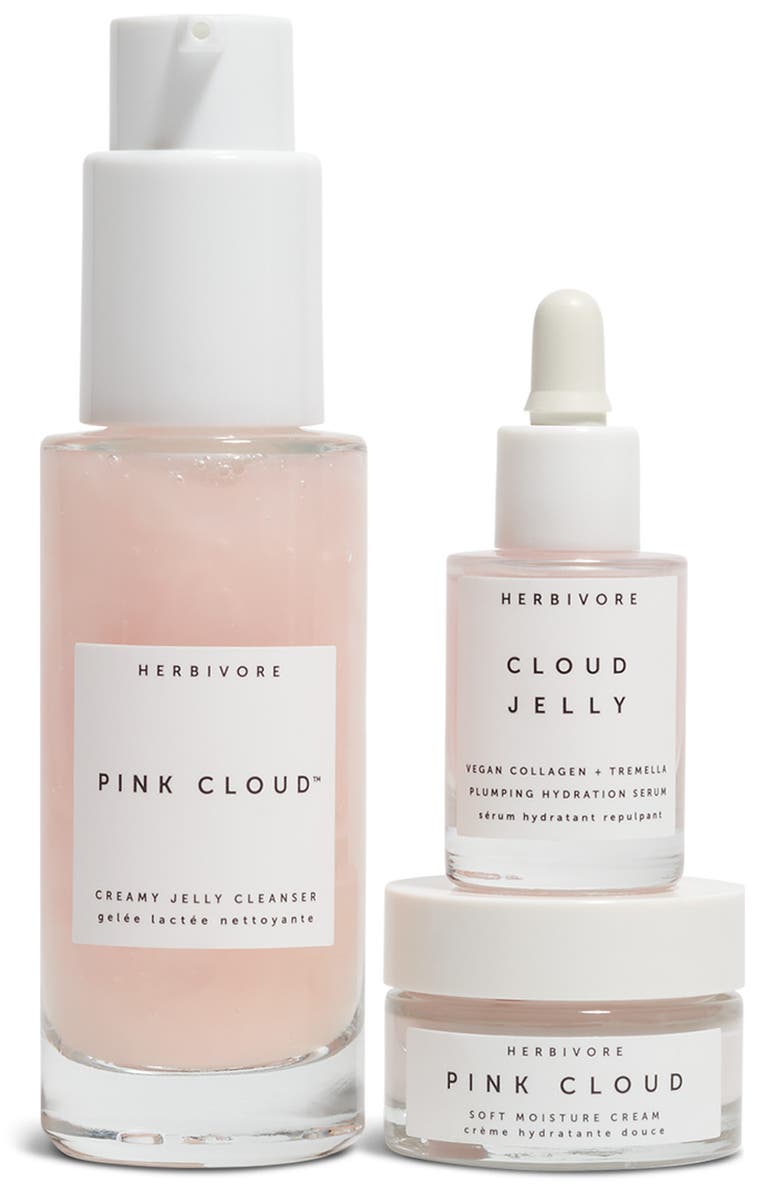 Herbivore Botanicals Skin in the Cloud Skin Care Set USD $41 Value, Main, color,