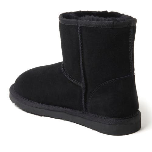 Dearfoams Fireside By Rosebery Genuine Shearling Boot In Black