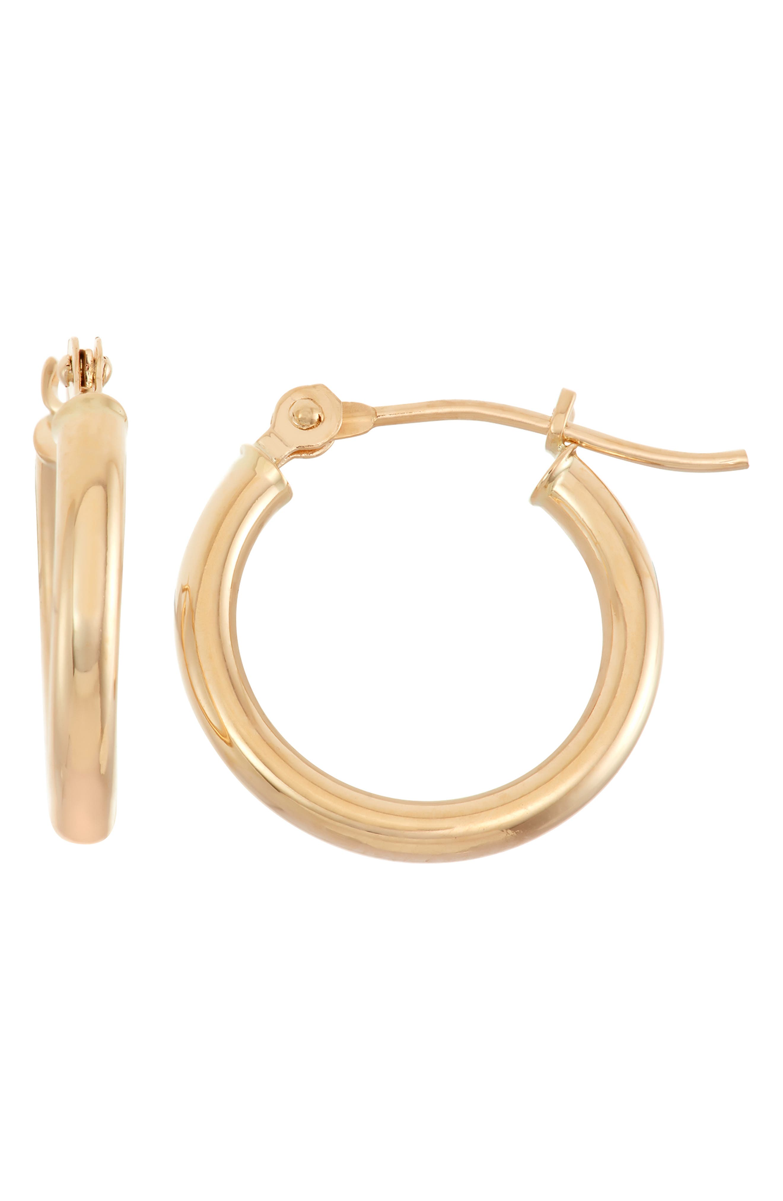 FZN 10K Gold Hoop Earrings