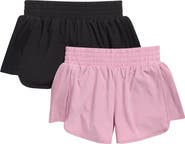 YOGALICIOUS Kids' 2-Pack Dahliana Performance Shorts
