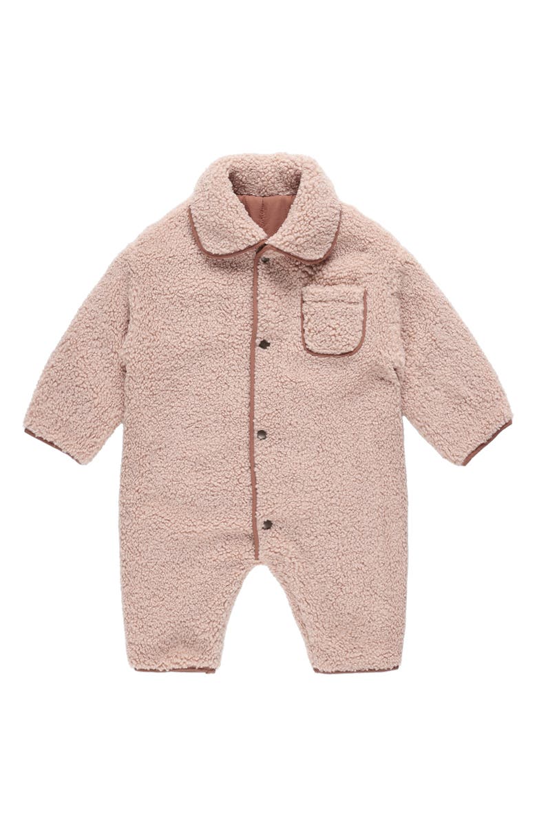 QUINCY MAE Reversible Faux Shearling Jumpsuit, Main, color, 