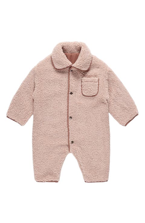 Reversible Faux Shearling Jumpsuit
