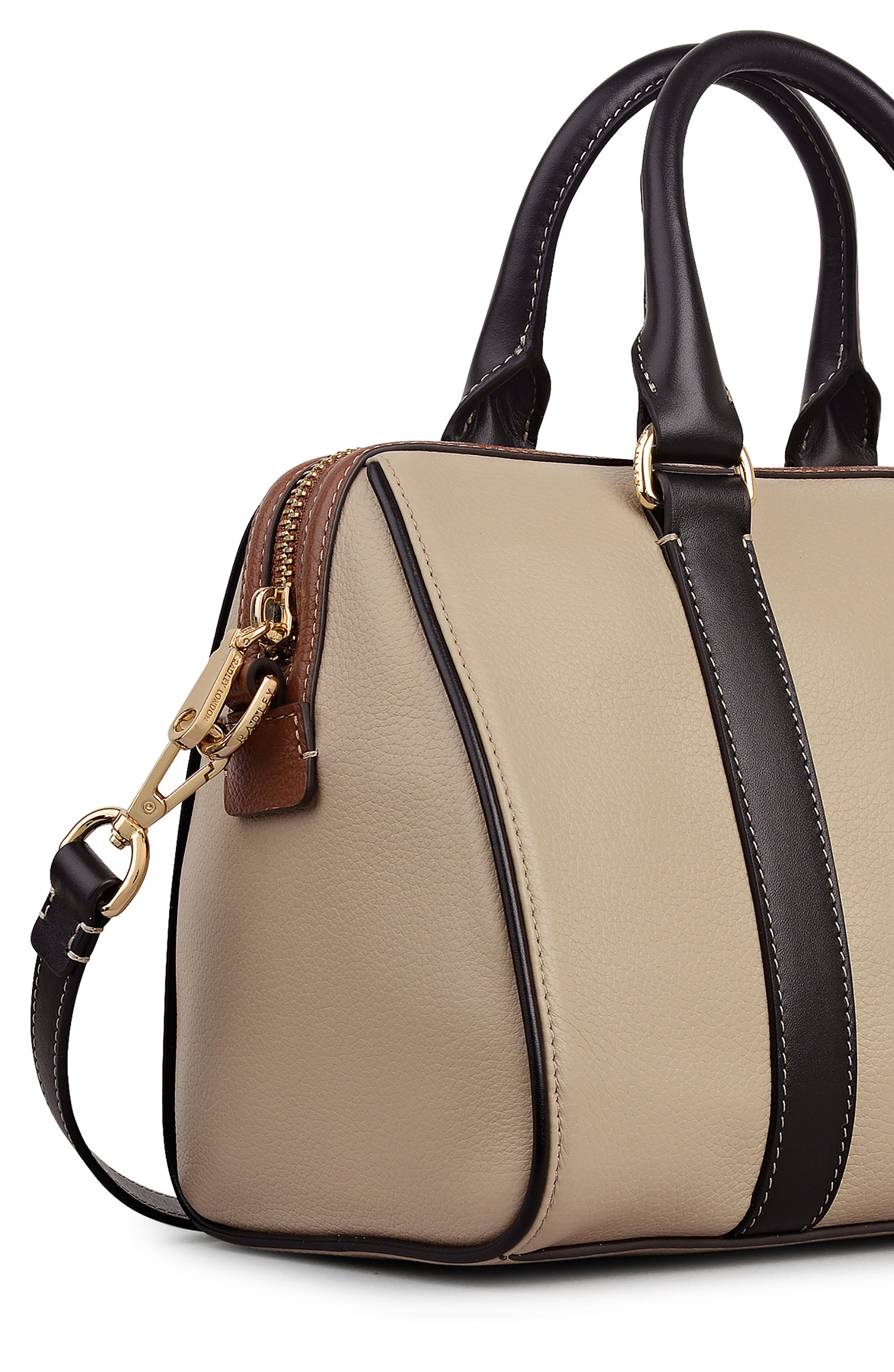 Radley Noble Alley Convertible Leather Crossbody Bag, Alternate, color, Porcini