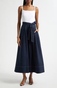 Cinq à Sept Olivia Mixed Media Midi Dress
