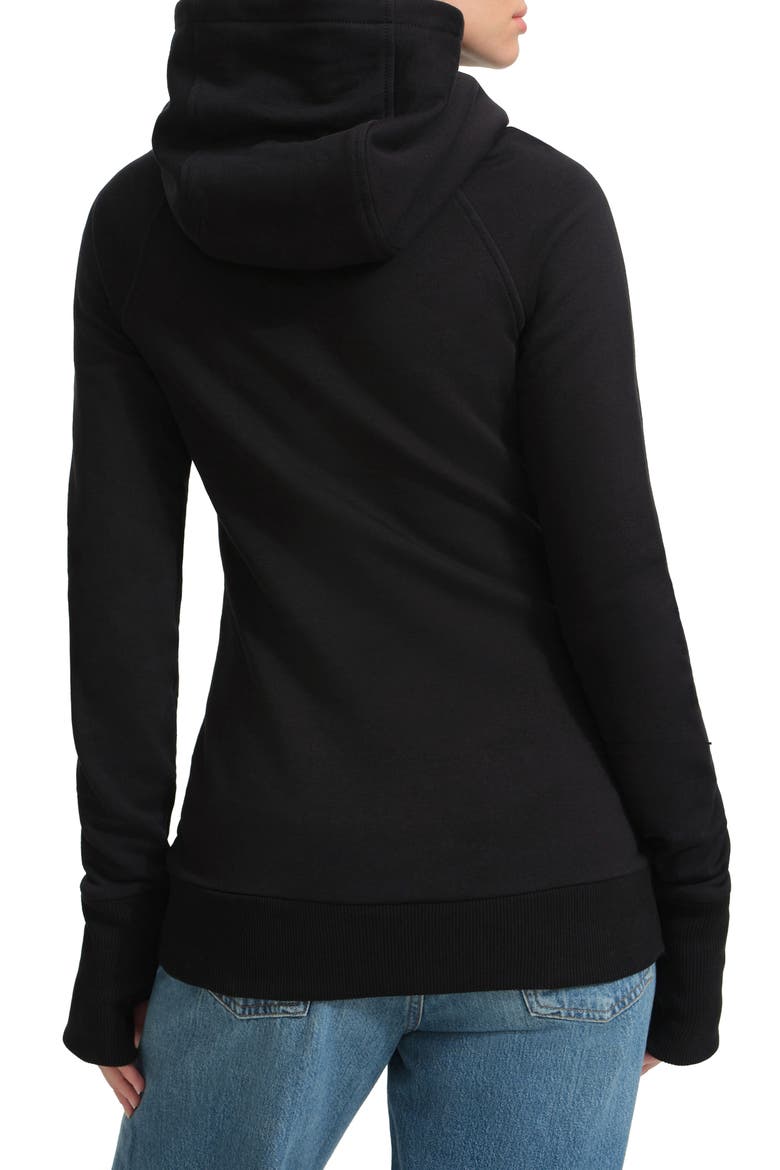 Geneva Funnel Neck Sweatshirt, Alternate, color, BLACK