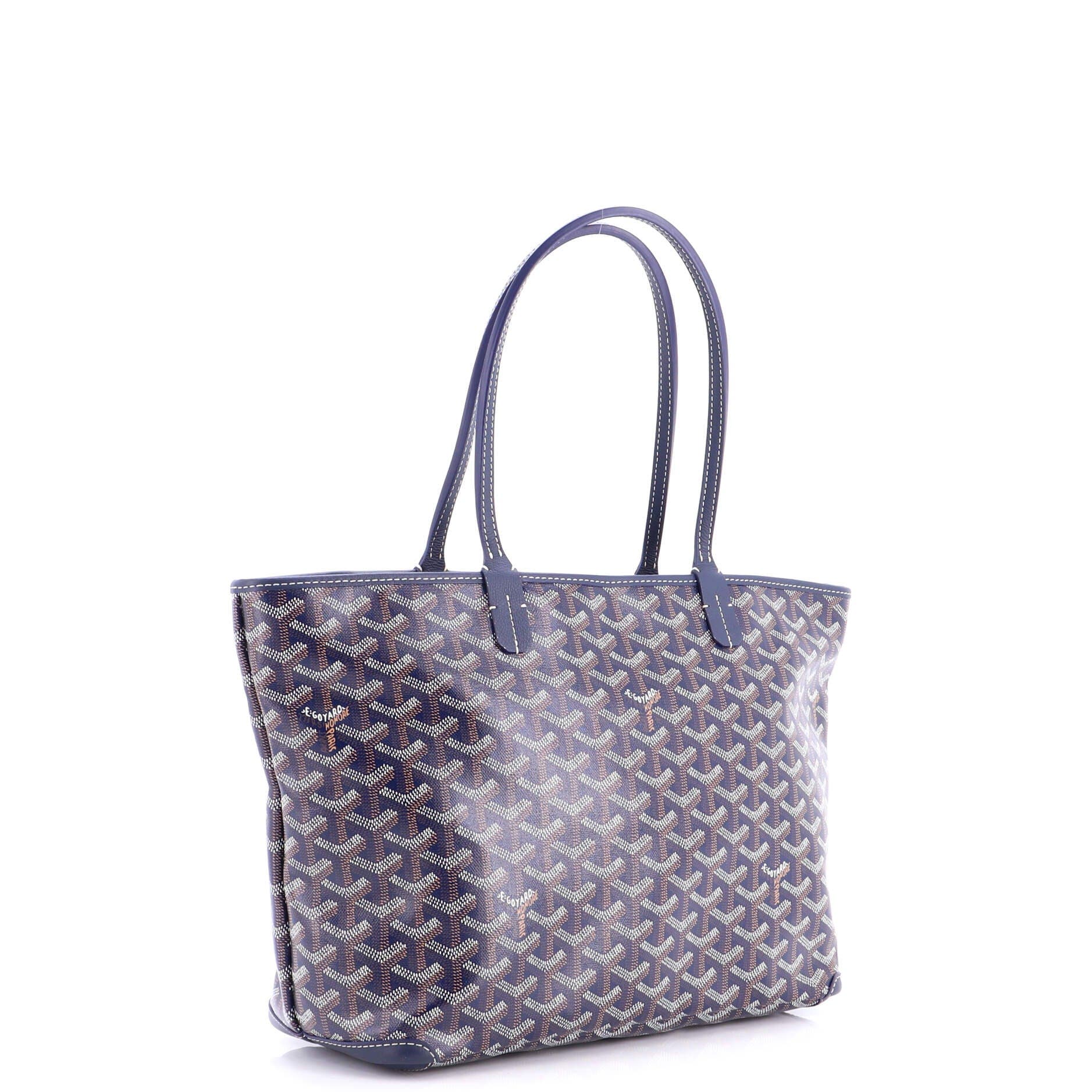 Pre-Owned Goyard Artois Tote Coated Canvas PM, Alternate, color, Blue