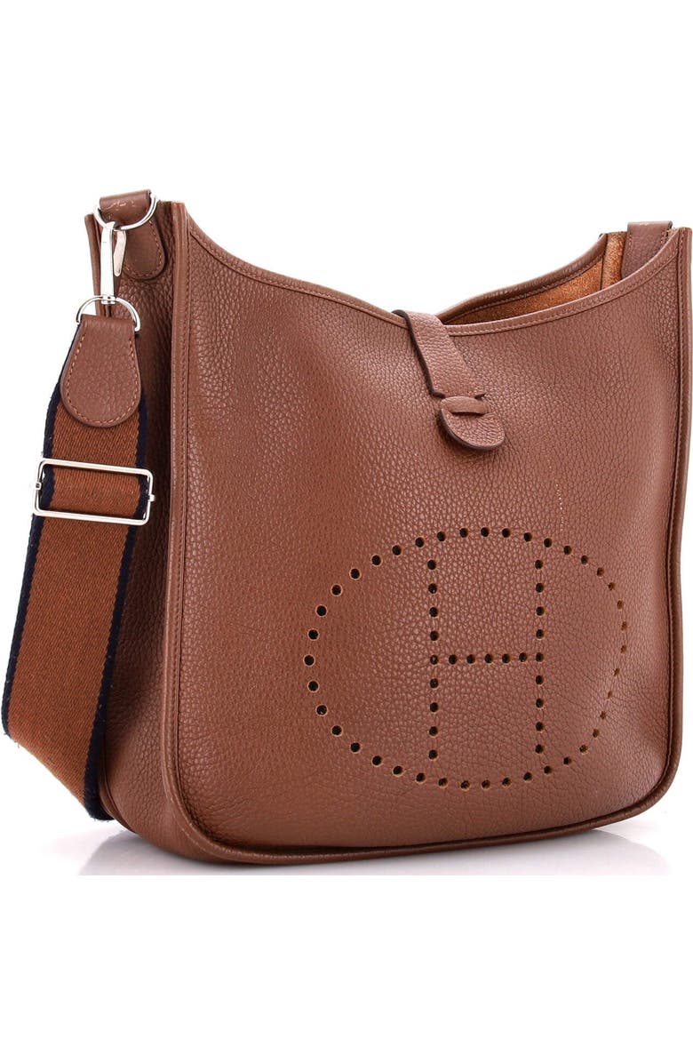 Pre-Owned Hermes Evelyne Bag Gen III Clemence GM, Alternate, color, Alezan