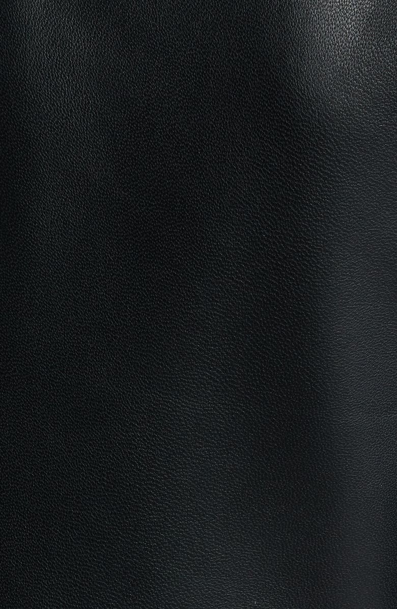 Sam Edelman Lambskin Moto Jacket, Alternate, color, Black