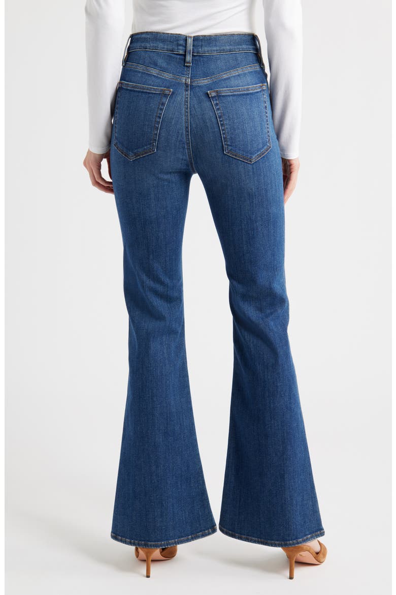The Icon High Waist Flare Jeans, Alternate, color, ROCKWELL