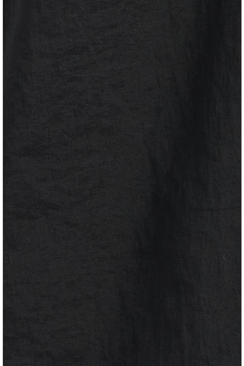 Kore Stretch Nylon Camp Shirt, Alternate, color, BLACK