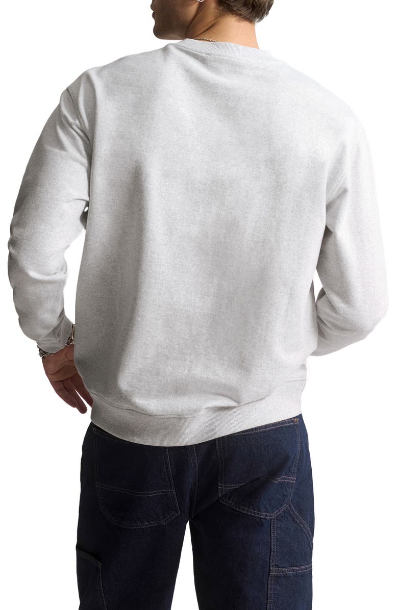 Brooklyn Industries Logo Crewneck Sweatshirt, Alternate, color, Light Grey Melange